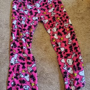 Snoopy pajama pants.